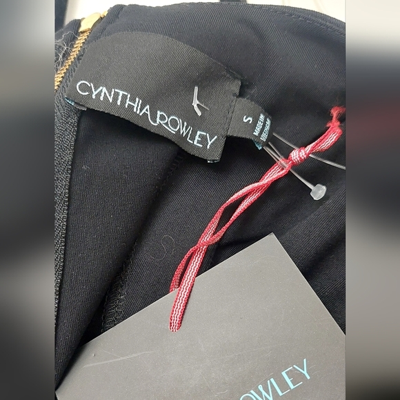 Cynthia Rowley Women's Size Small Dress Skater Basic Little Black Fit Flare - Picture 9 of 14